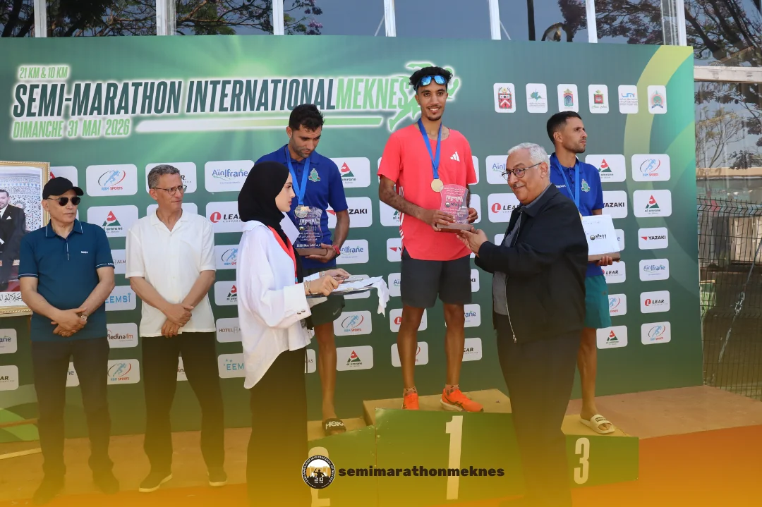 Arrivée & Podium 2026 — Semi Marathon Meknès