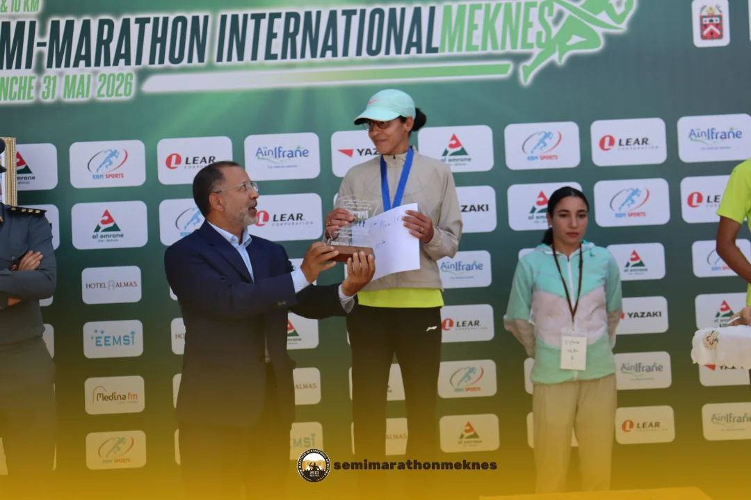 Arrivée & Podium 2026 — Semi Marathon Meknès
