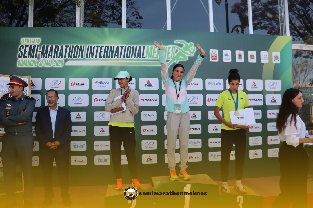Arrivée & Podium 2026 — Semi Marathon Meknès
