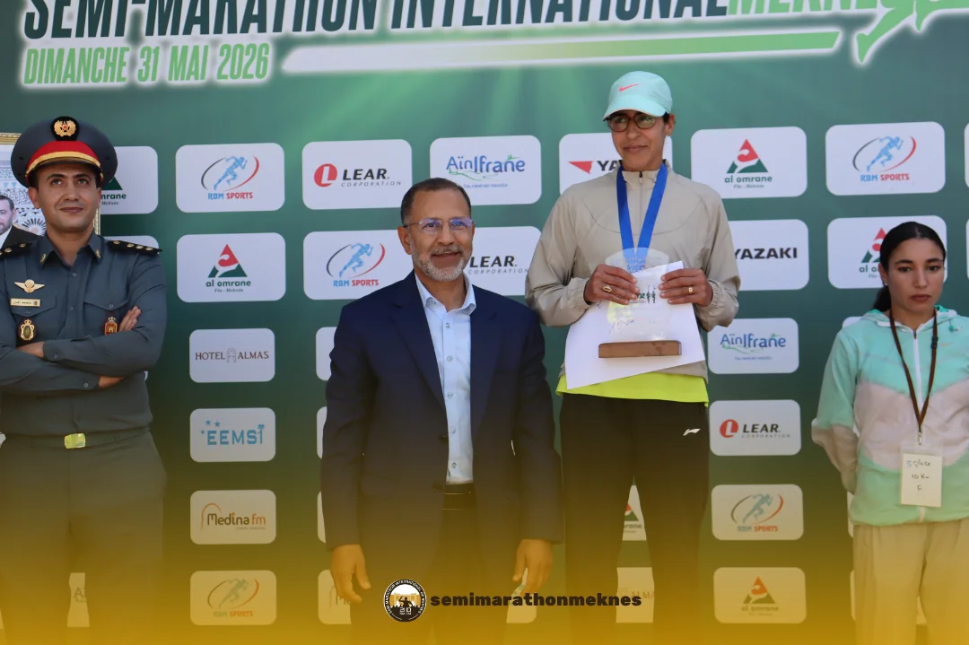 Arrivée & Podium 2026 — Semi Marathon Meknès