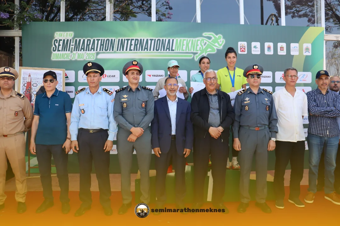 Arrivée & Podium 2026 — Semi Marathon Meknès
