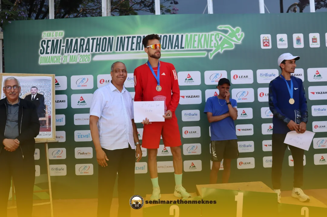 Arrivée & Podium 2026 — Semi Marathon Meknès
