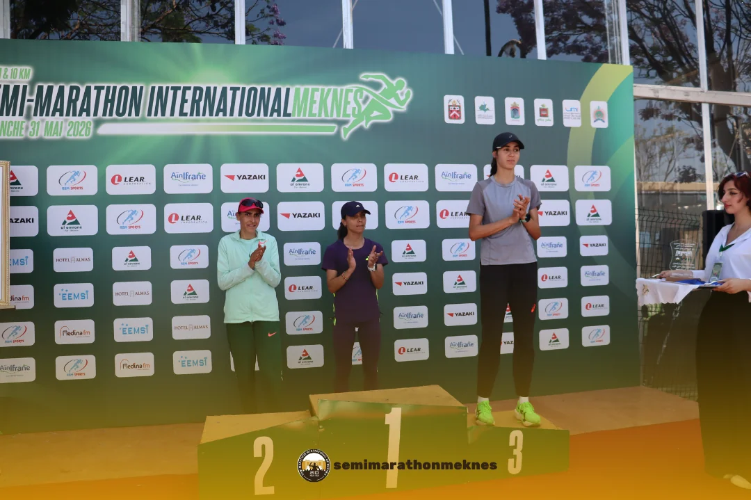 Arrivée & Podium 2026 — Semi Marathon Meknès