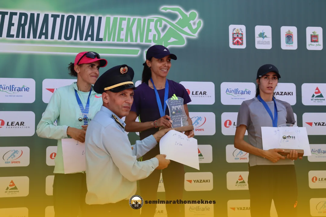 Arrivée & Podium 2026 — Semi Marathon Meknès