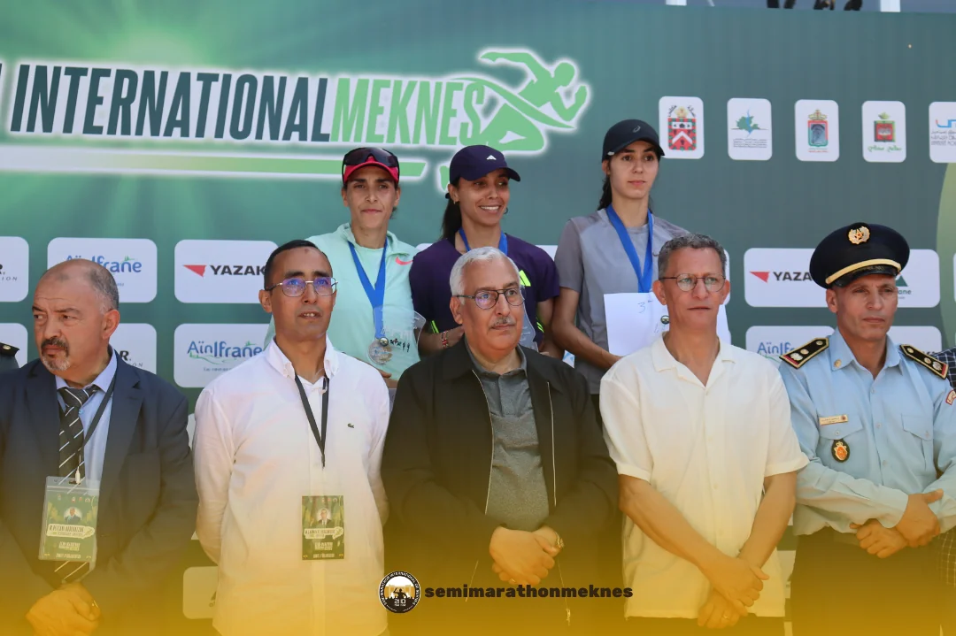 Arrivée & Podium 2026 — Semi Marathon Meknès