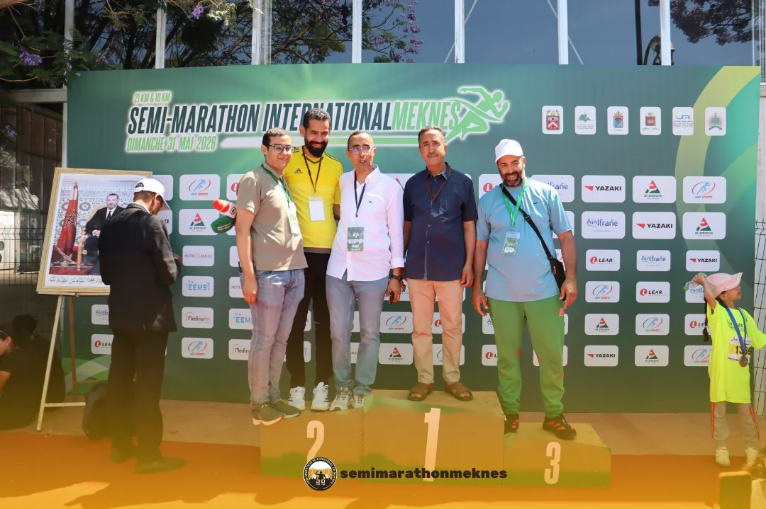 Arrivée & Podium 2026 — Semi Marathon Meknès