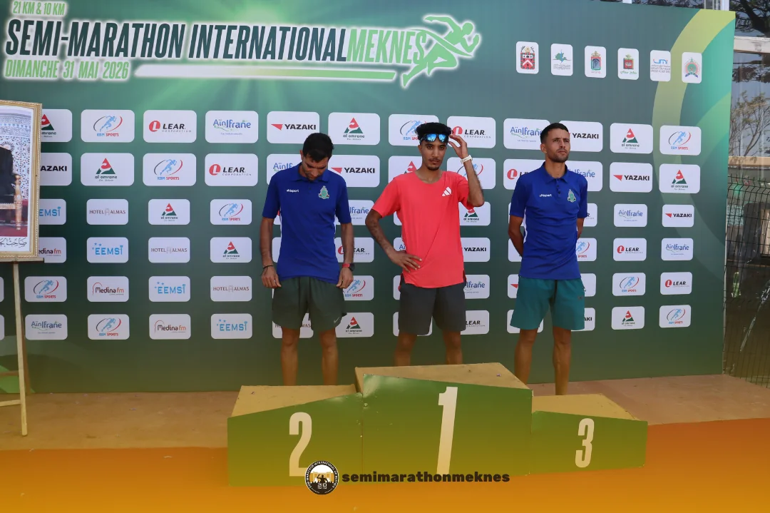 Arrivée & Podium 2026 — Semi Marathon Meknès